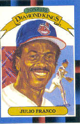 1988 Donruss Baseball Cards    010      Julio Franco DK